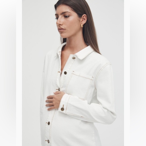 Legoe Heritage Maternity Denim Shirtdress - Picture 5 of 7